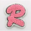 New style custom chenille Alphabet patch,chenille sew on varsity letters