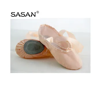split sole satin ballet shoes