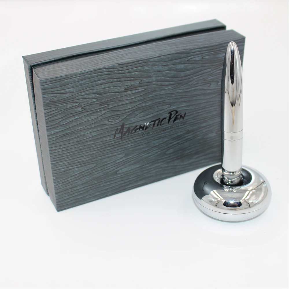 Custom Colorful 1.0mm Metal Magnetic Table Pen with Holder Business Gift Ballpoint Pen