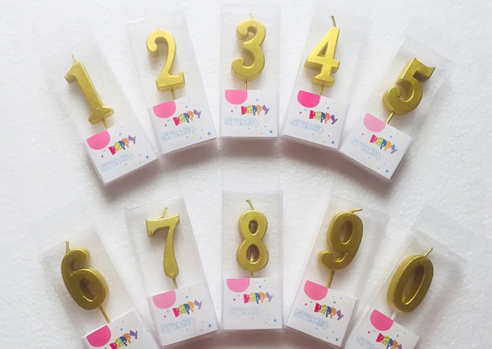 Unique Golden Silver Candles Numbers Buy Candles Numbers,Candles