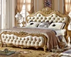 Custom fashion bed frame design french style antique furniture luxury bed 0409-0319