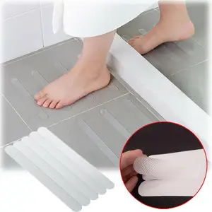 Image of 6pcs/set Anti Slip Bath Grip Stickers Non Slip Shower Strips Pad Floor Safety Tapes