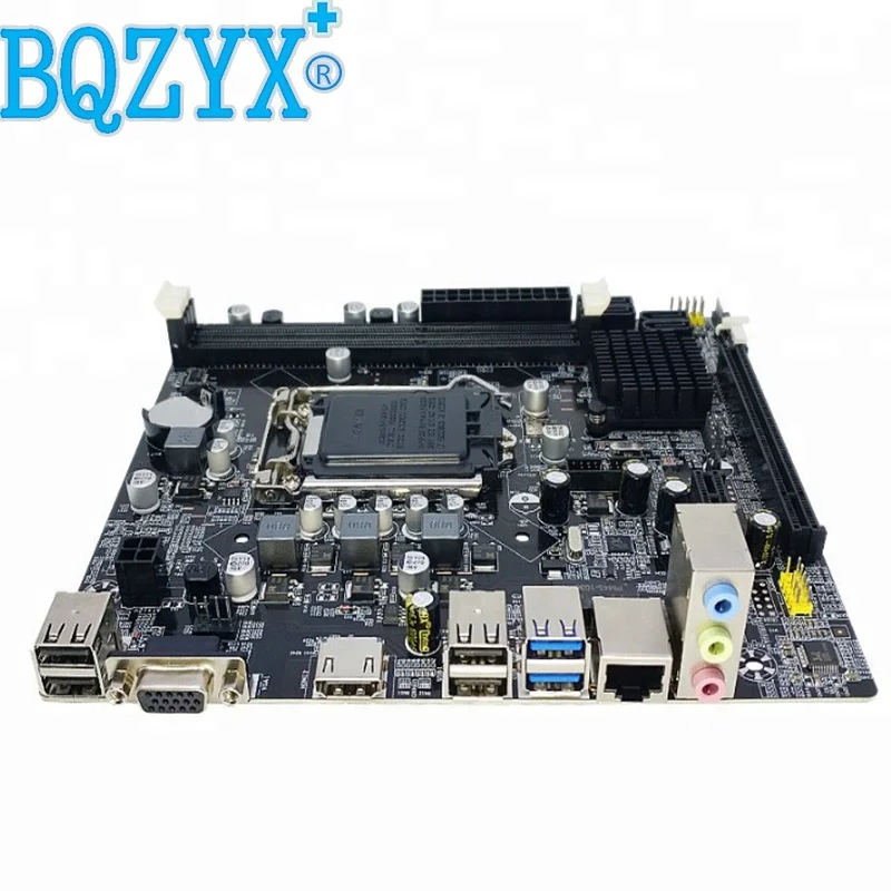

high quality factory price Desktop motherboard B75 Support LGA1155 socket Core i3 i5 i7 Computer Mainboard, Black