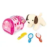 Funny indoor play set plush pet dog house toy kids gift wholesale