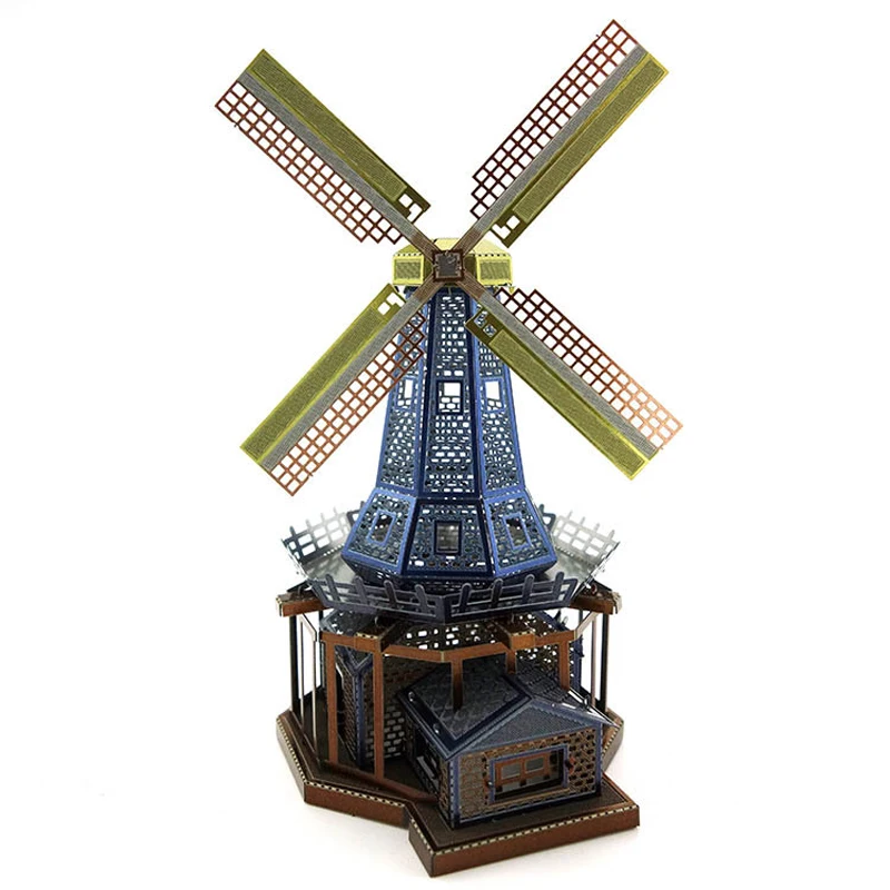 

XiaoTeng New design 3D metal Jigsaw puzzle colours windmill model