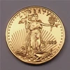 Gold fake tungsten american eagle coin &Statue of Liberty gold coin in stock