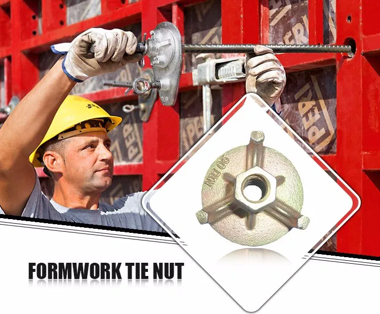 Formwork System Tie Rod Wing Nut/casting Iron Formwork Wing Nut/three