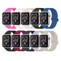 

Tschick For Apple Watch Band 38mm 42mm 40mm 44mm, Soft Silicone Sport Band Replacement Wrist Strap For iWatch Series 4/3/2/1