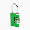 Colorful Aluminium Combination Padlock 3 Digit Code Pad Lock Digital Code Key Lock for Luggage Gym and Suitcase Drawer Cabinet