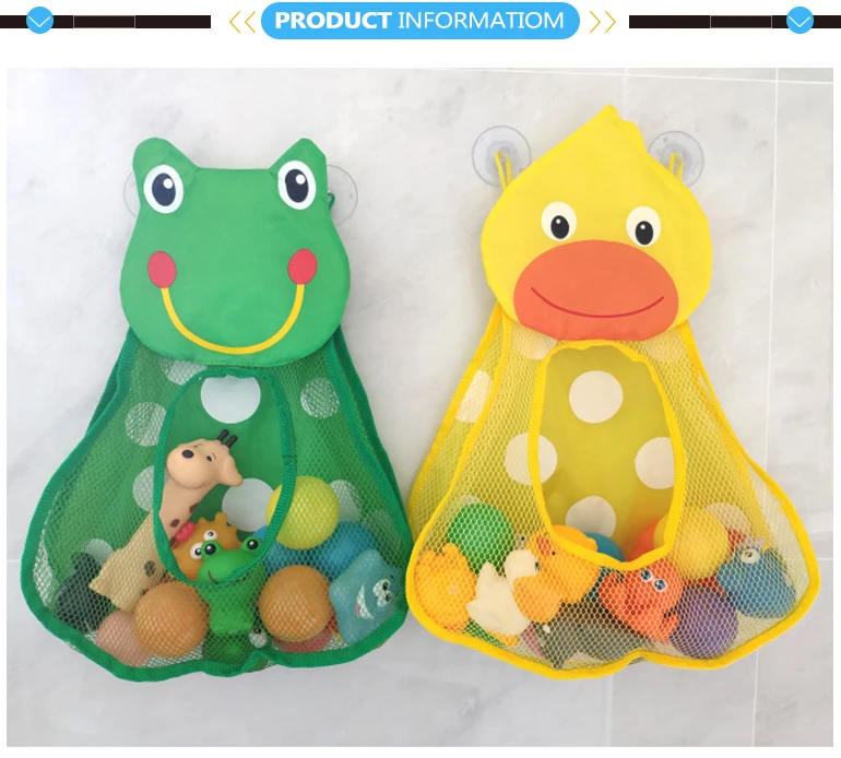 Bathroom duck net bag baby organizer bath storage for toys.jpg
