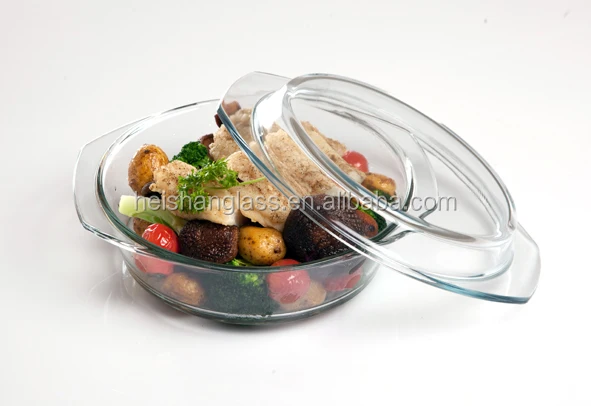 
Hot Sale Eco-friendly 1.0lL Round Borosilicate Glass Casserole for Kitchen Cooking Manufacturer Wholesale 