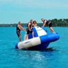 Giant Blue inflatable water saturn for water park floating rotate for sale