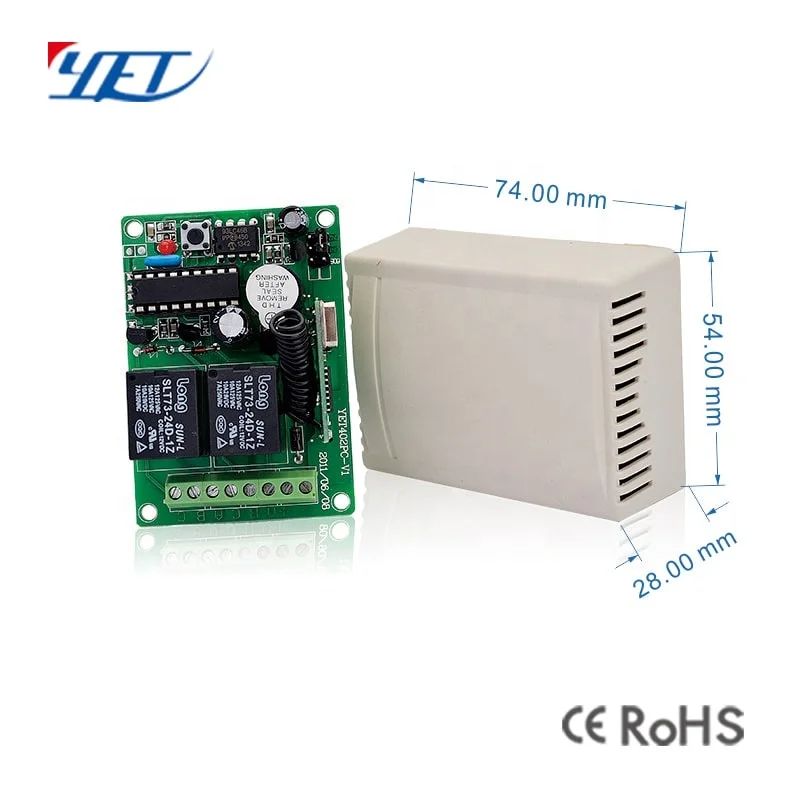 315/433Mhz Smart Learning/Rolling Code Alarm Transmitter And Receiver Relay