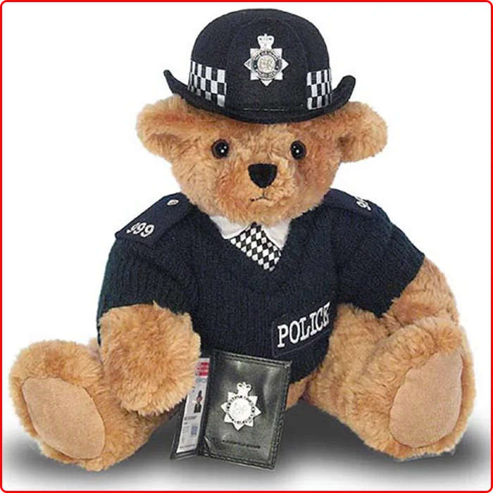 police teddy bear