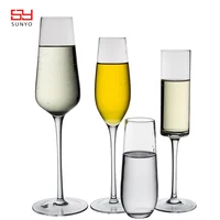 

Sodalime lead free crystal wine glasses set luxury club hotel glassware supplier