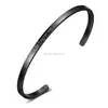 Inspire stainless steel jewelry free sample cheap gold thin cuff bangle engraved inspirational bracelet