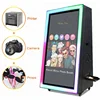 kisonli 360 photo booth touch screen machine instant print photo with printer and camera