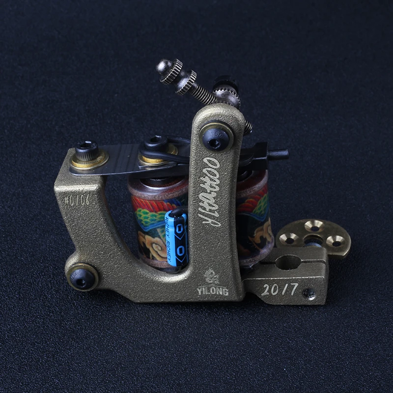 

2018 new high quality 10 coils handmade tattoo machine tattoo gun