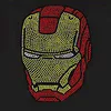 Unbelievable IRON MAN Motif Rhinestone hot fix design and rhinestone heat transfers