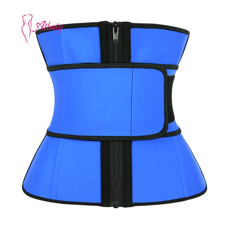 

Colorful Latex Waist Trainer with Zipper Private Label Belt, As shown