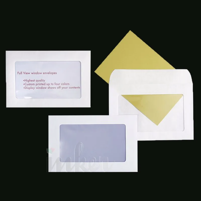 Booklet Style Pvc Window Envelope Full View Portrait Clear Envelope