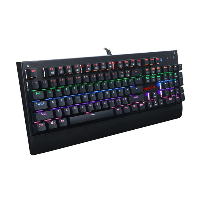 Redragon K557 Anti-ghosting 104 Keys RGB Backlit Waterproof Mechanical Gaming Keyboard with Blue Switches