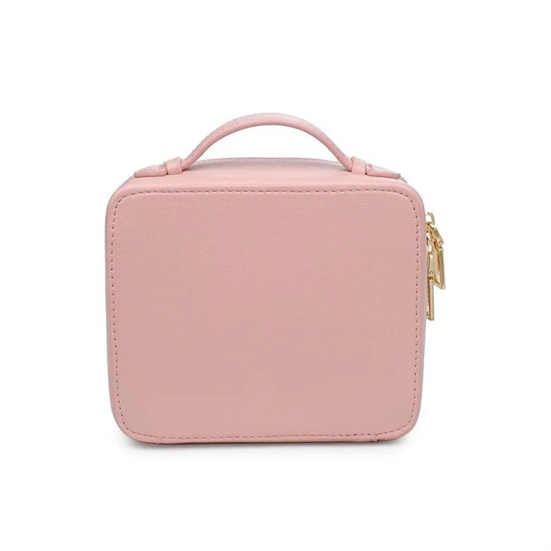 High Quality Travel Portable Pink Makeup Bag Plusg Stylish Vegan ...