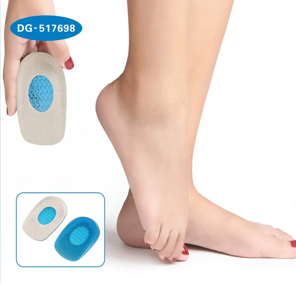 

Silicone Gel Heel Pad Insole, Heel Support Gel Insole, Blue