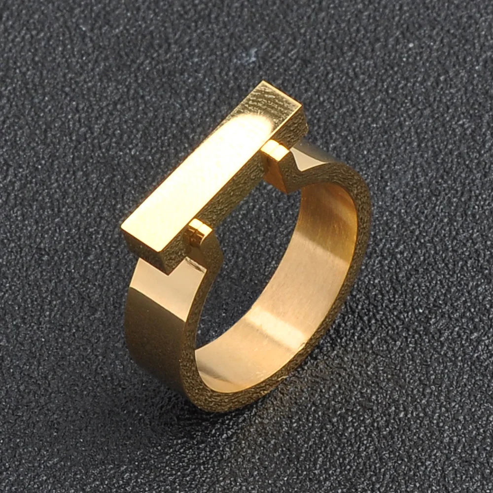 Wholesale Stainless Steel Engraved Gold Ring Name Designs