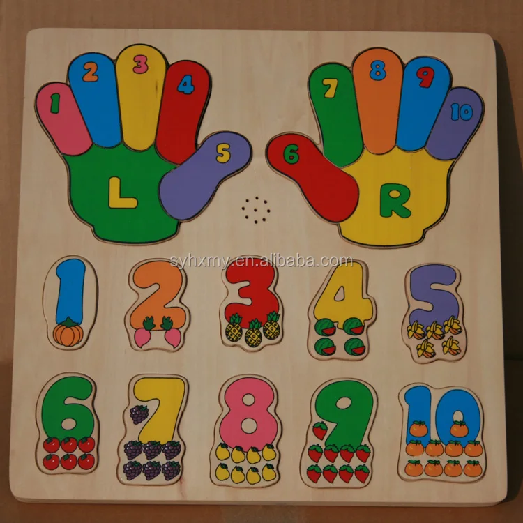 wooden number puzzle