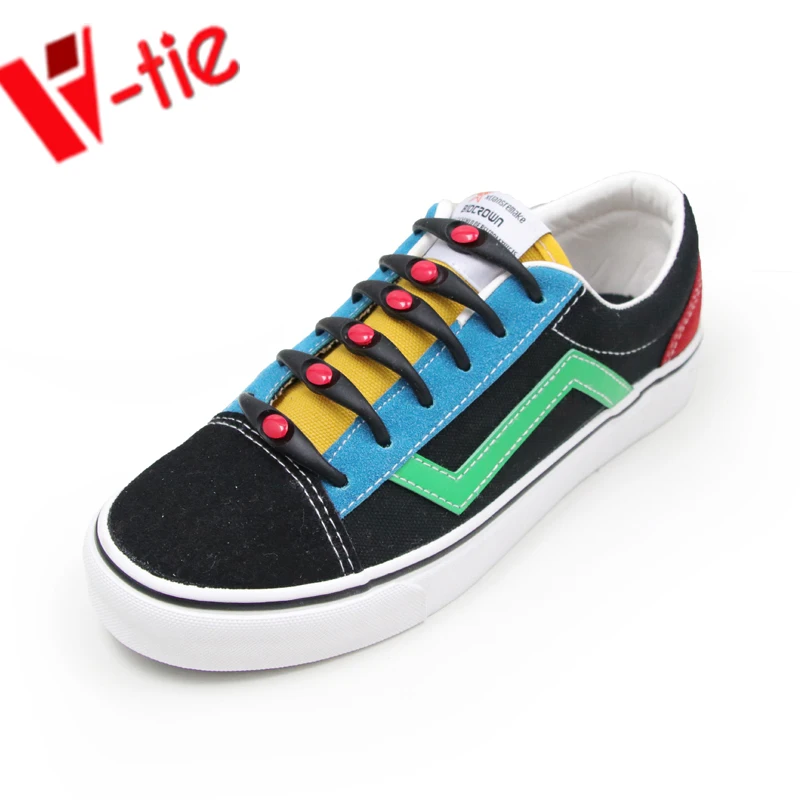 

2019 Best price muti color lazy shoe laces no tie silicone shoelace for adults and kids for sale, 13 colors