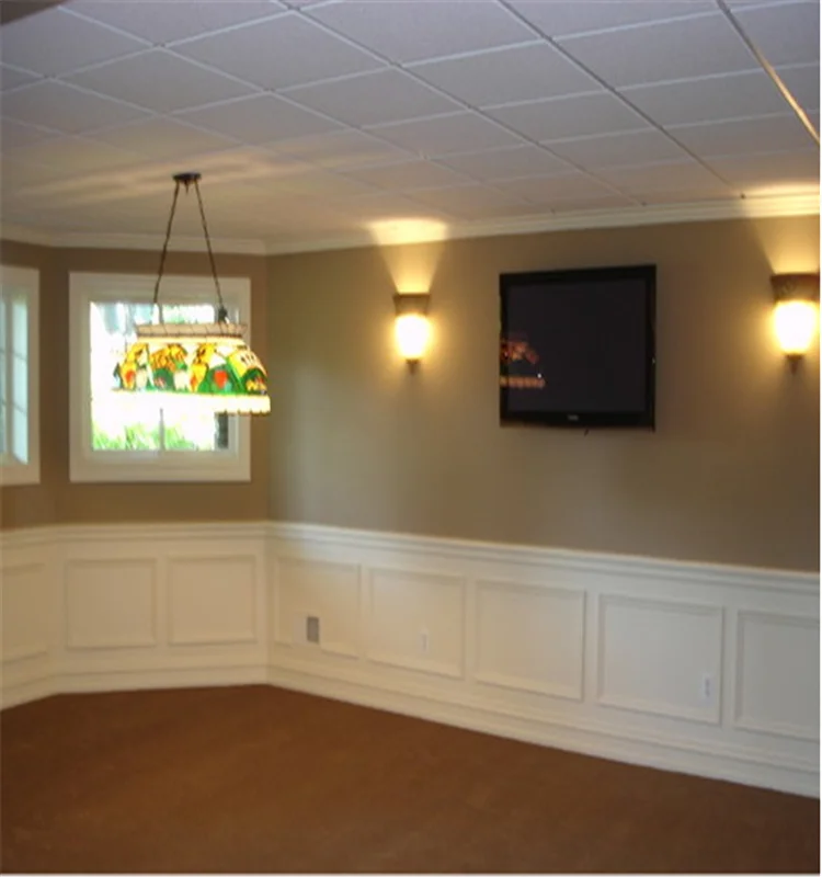 Gesso White Primed Mdf Crown Moulding Sanhe/wall Art Decor/window&door