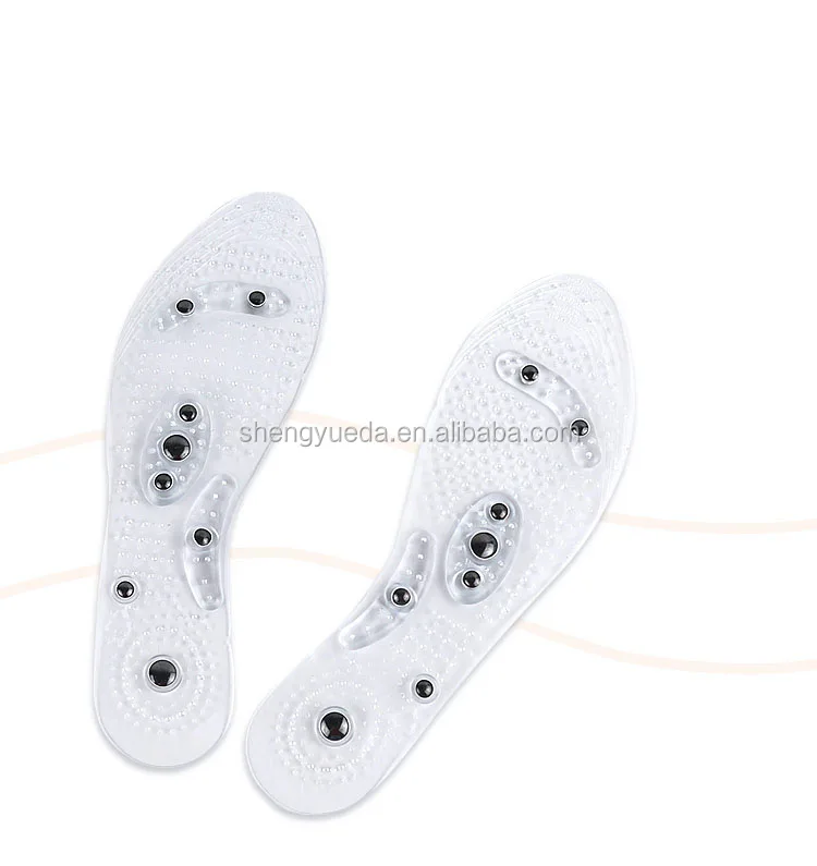 Acupressure Fat Burn Slimming Insoles Foot Massager Magnetic Therapy Insole Pad 
