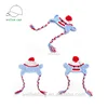 Wholesale crochet hat animal monkey kids knitted hat with earflap photography props baby plush animals winter hats