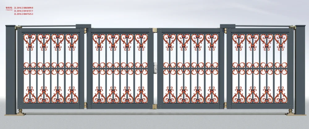 Automatic Stainless Steel Retractable Sliding Telescopic Gate