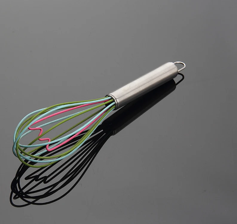 Handy Stainless Steel French Whisk with Wood Handle