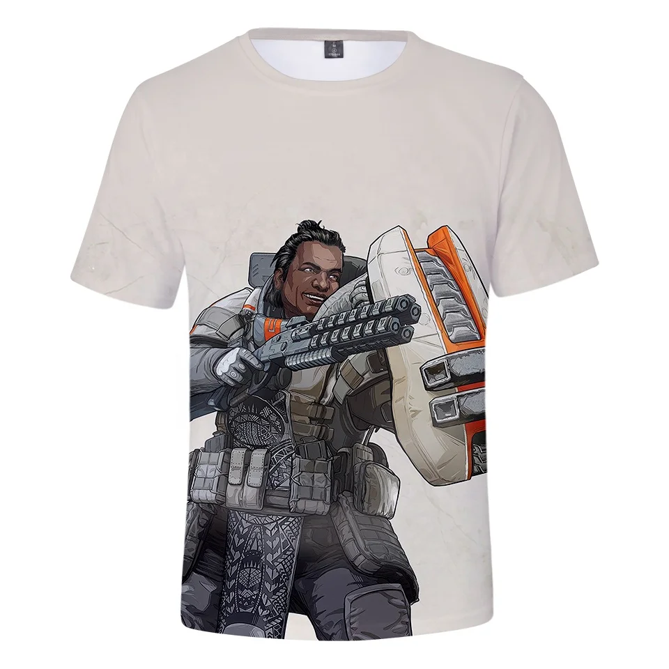

Gaming peripherals apex legends tshirt 3d printed t shirt in apex legends wholesale apex t-shirt supplier from China