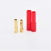 4.0mm banana plug with red housing copper gold plated over nickle pins banana plug and adapter hifi banana plug