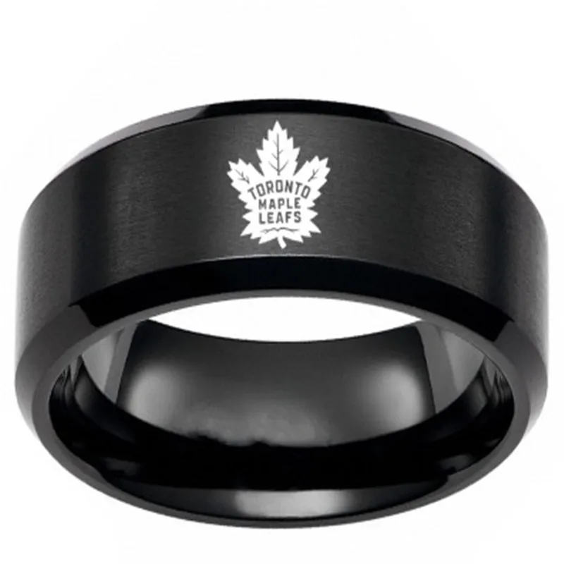 

Toronto Maple Leaf Stainless Steel Ring man, As photo