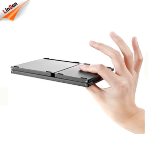 Pocket Size Mini Bluetooth Foldable Keyboard Wireless Touchpad Keyboard Folding Keyboard for Tablet Phone Laptop