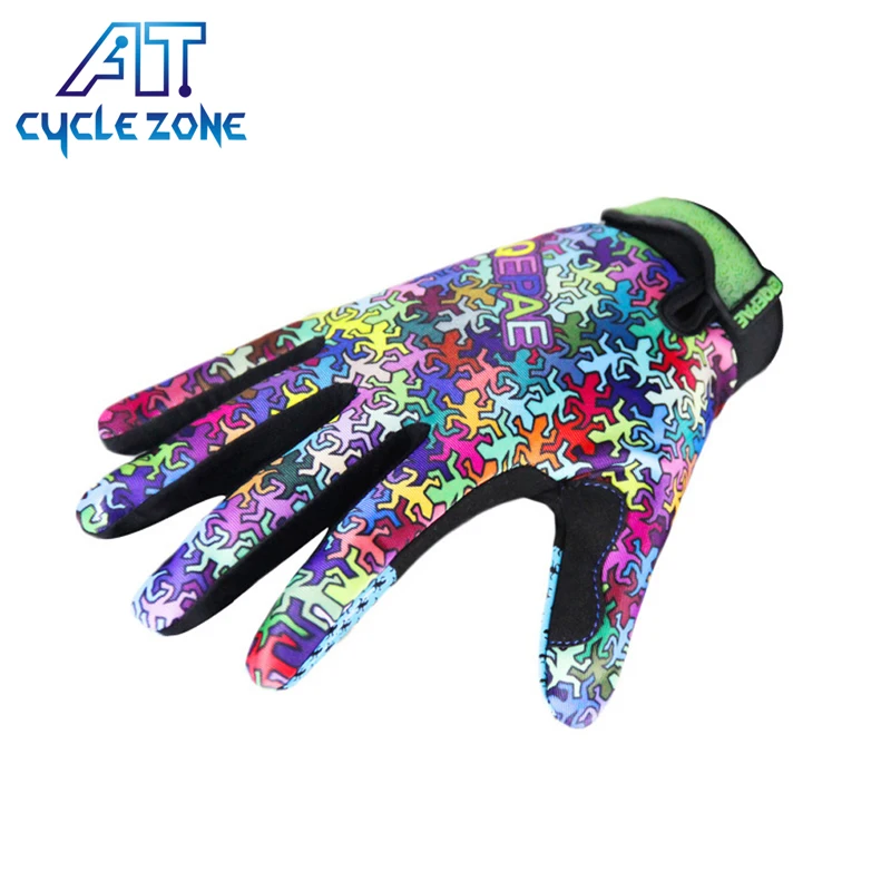 

RTS Custom unisex windproof anti-skid bicycle long-fingered gloves earthquake full refers to riding gloves, As pictures or customized