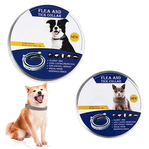 Image of Pet Natural Repellent Collar Adjustable Dog Flea And Tick Collar