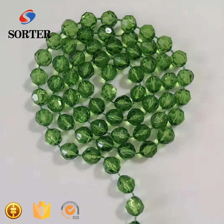 Hanging Green Acrylic Bead Curtains For Hall Room Divider Buy
