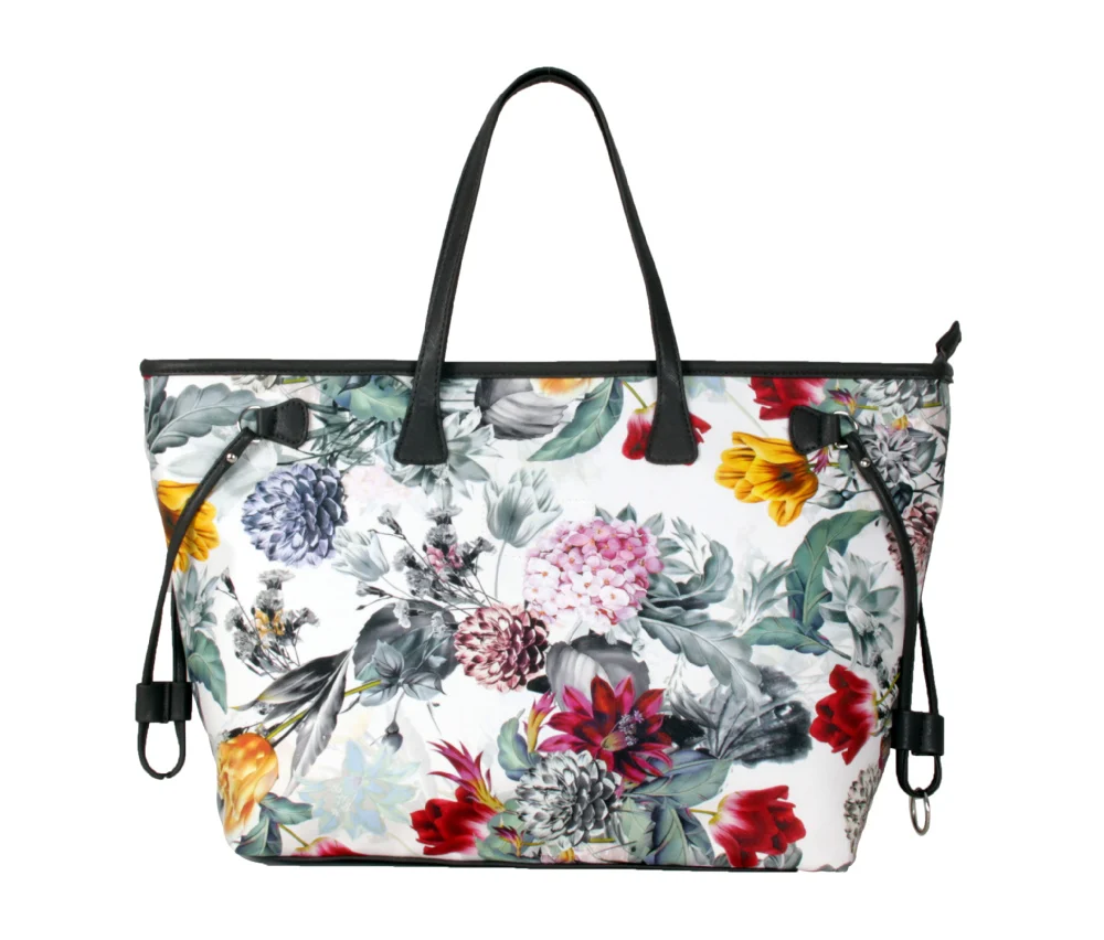 

Custom-made Original PU Women Stylish Handbag Floral Printed Lady Bag, Customized
