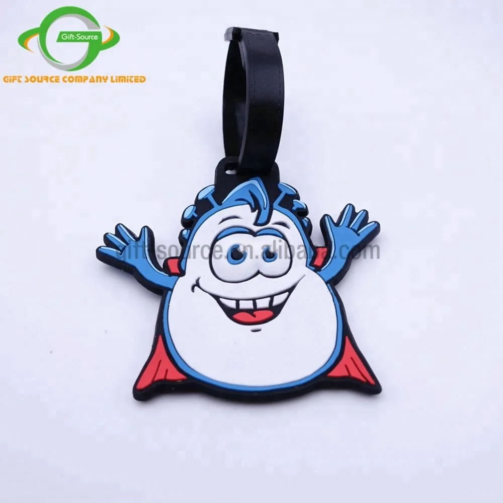 

3D soft silicone luggage tag/ rubber bag tag/ pvc luggage tag, Customized