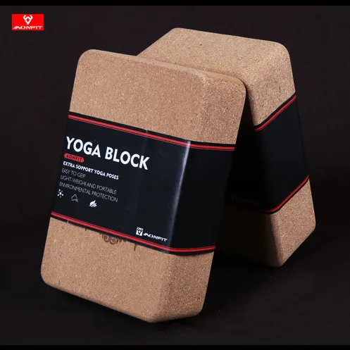 Aonfit Custom Manufactured Pot-selling High Density Natural Cork Yoga Block