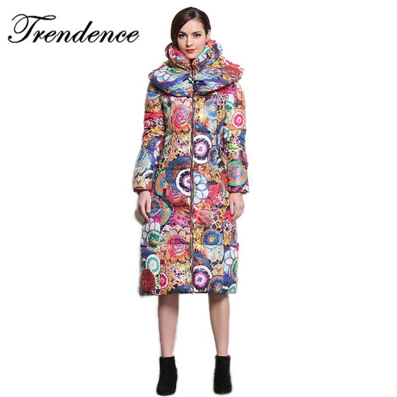 Trendence free shipping winter jacket women long style