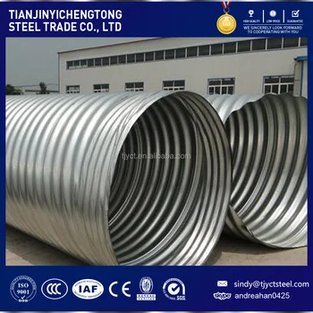 Welding Half Circle Galvanized Corrugated Steel Pipe For Culvert - Buy ...