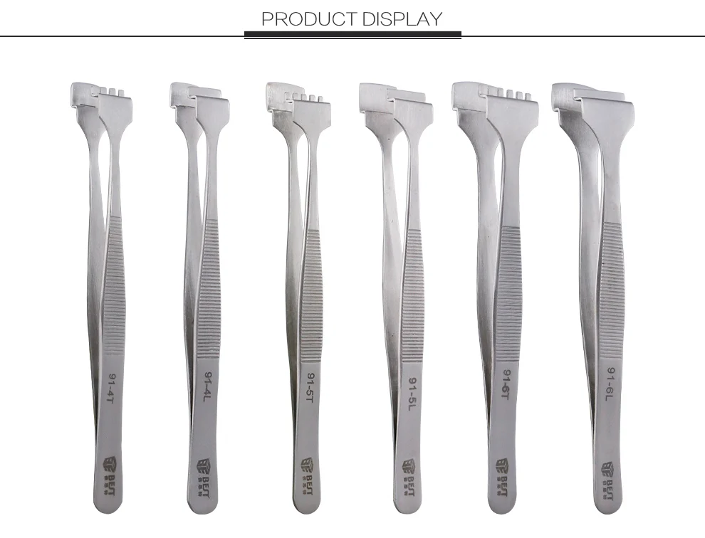 BEST-91-4T Stainless steel wafer tweezers