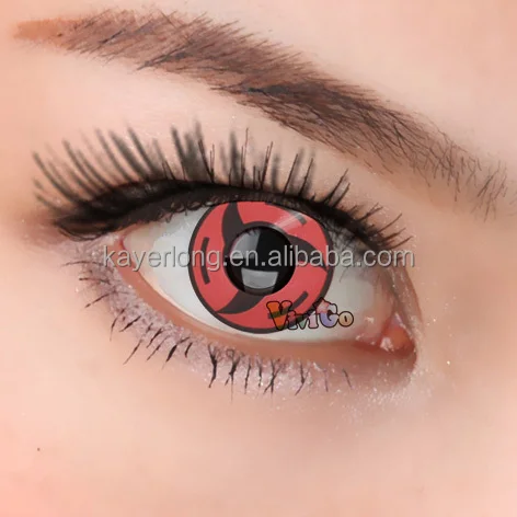 

Wholesale Cosplay Color Soft Contact Lens Red Black Eyewear Coser Use Popular CL105 SHARINGAN